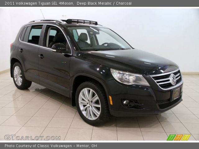 2011 Volkswagen Tiguan SEL 4Motion in Deep Black Metallic