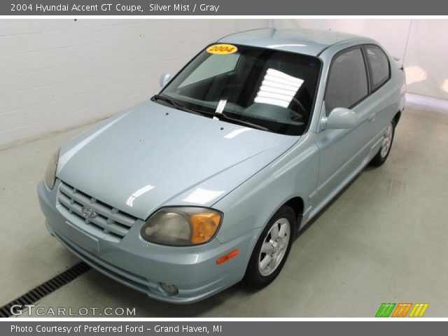 2004 Hyundai Accent GT Coupe in Silver Mist