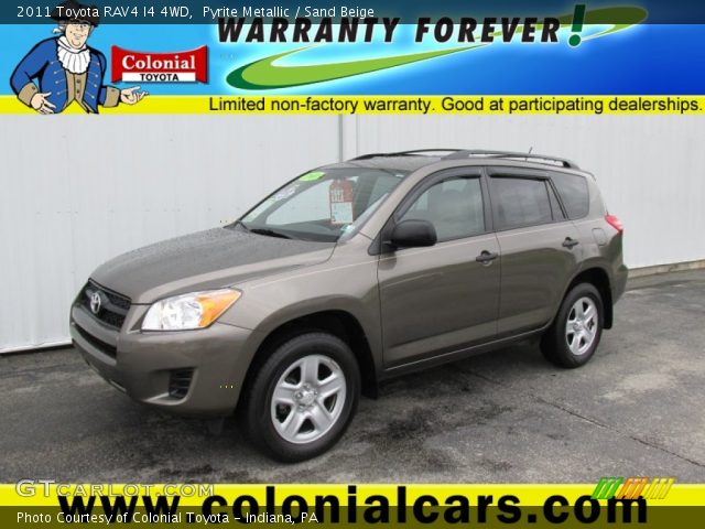 2011 Toyota RAV4 I4 4WD in Pyrite Metallic