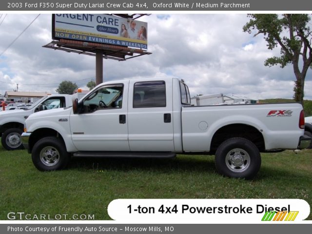 2003 Ford F350 Super Duty Lariat Crew Cab 4x4 in Oxford White