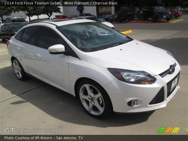 2014 Ford Focus Titanium Sedan in White Platinum