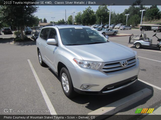 2013 Toyota Highlander SE 4WD in Classic Silver Metallic