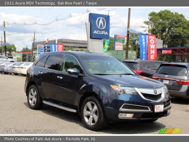 2011 Acura MDX Technology in Bali Blue Pearl