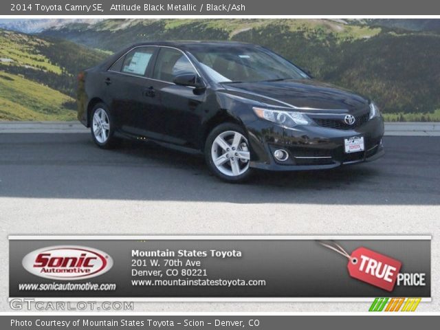 2014 Toyota Camry SE in Attitude Black Metallic
