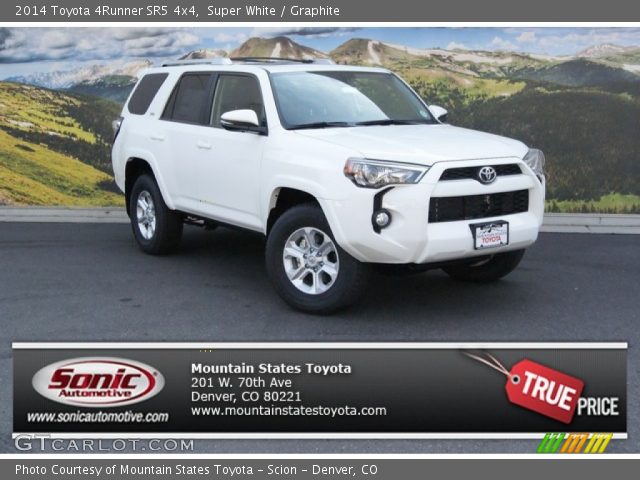 2014 Toyota 4Runner SR5 4x4 in Super White