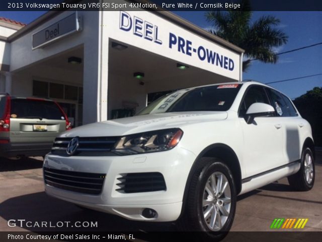 2013 Volkswagen Touareg VR6 FSI Sport 4XMotion in Pure White