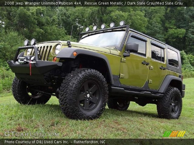 Rescue Green Metallic 2008 Jeep Wrangler Unlimited Rubicon