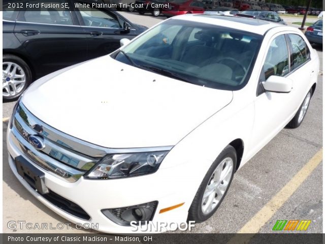 2012 Ford Fusion SE in White Platinum Tri-Coat