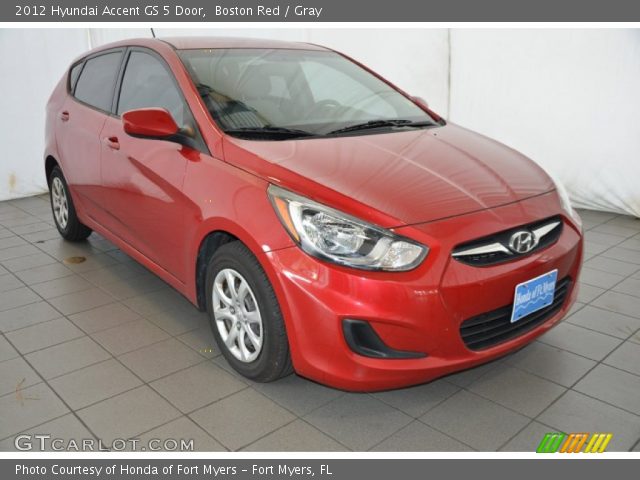 2012 Hyundai Accent GS 5 Door in Boston Red
