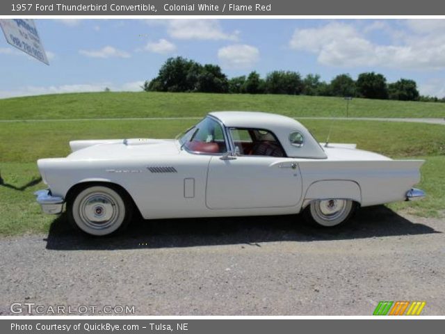 1957 Ford Thunderbird Convertible in Colonial White