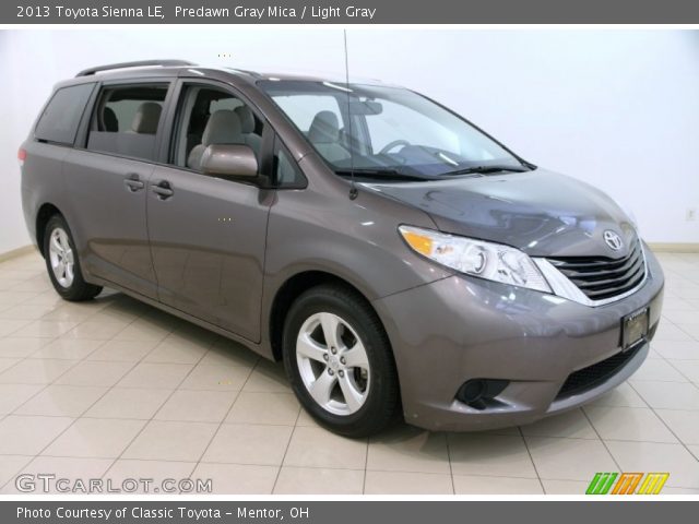 2013 Toyota Sienna LE in Predawn Gray Mica