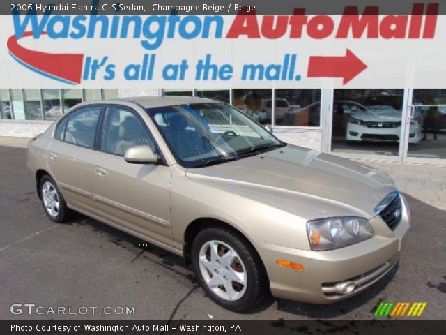 2006 Hyundai Elantra GLS Sedan in Champagne Beige