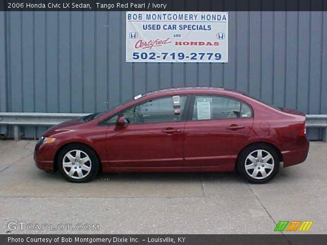 2006 Honda Civic LX Sedan in Tango Red Pearl
