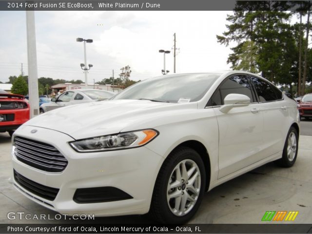2014 Ford Fusion SE EcoBoost in White Platinum