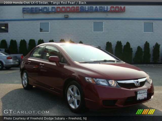 2009 Honda Civic LX-S Sedan in Tango Red Pearl