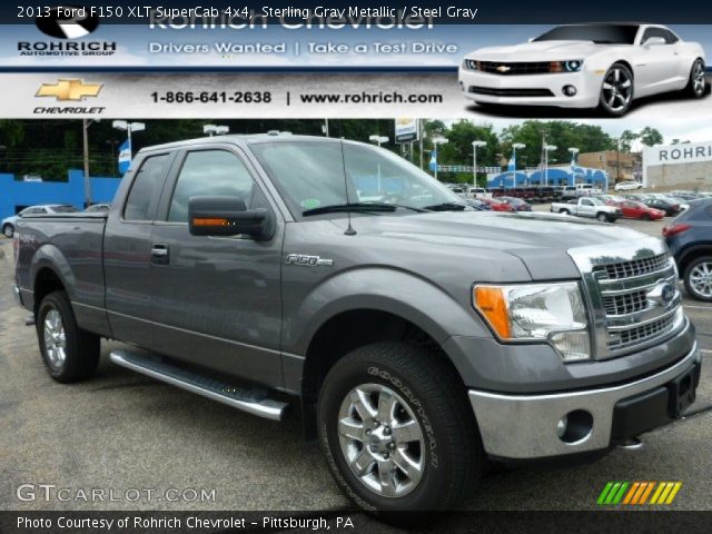 2013 Ford F150 XLT SuperCab 4x4 in Sterling Gray Metallic