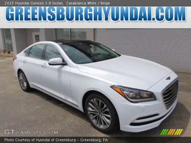 2015 Hyundai Genesis 3.8 Sedan in Casablanca White