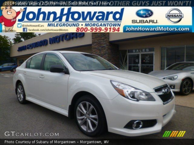 2014 Subaru Legacy 2.5i Premium in Satin White Pearl