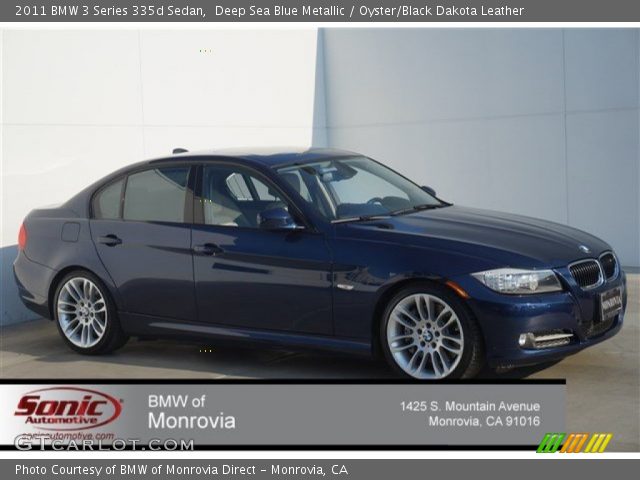 2011 BMW 3 Series 335d Sedan in Deep Sea Blue Metallic