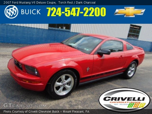 2007 Ford Mustang V6 Deluxe Coupe in Torch Red