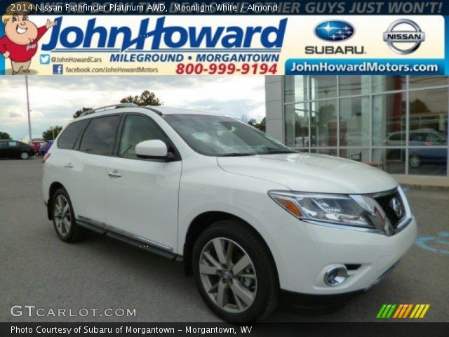 2014 Nissan Pathfinder Platinum AWD in Moonlight White