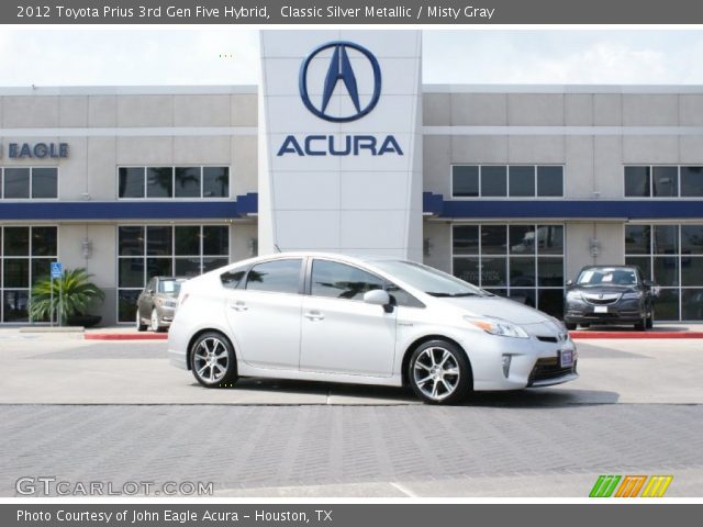 2012 Toyota Prius 3rd Gen Five Hybrid in Classic Silver Metallic