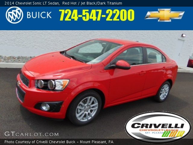 2014 Chevrolet Sonic LT Sedan in Red Hot