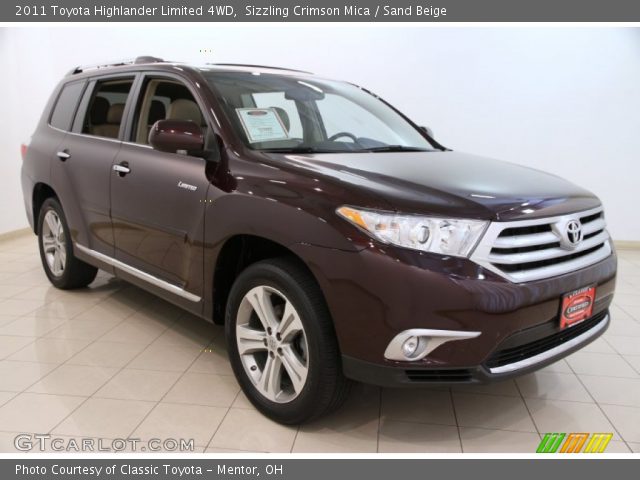 2011 Toyota Highlander Limited 4WD in Sizzling Crimson Mica