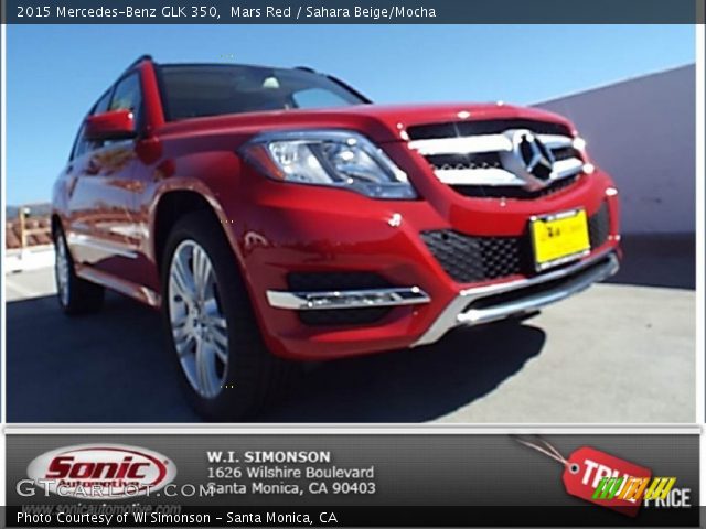 2015 Mercedes-Benz GLK 350 in Mars Red