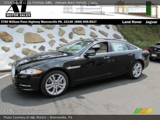 2014 Jaguar XJ XJL Portfolio AWD in Ultimate Black Metallic
