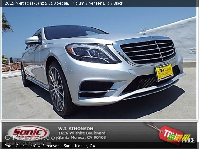 2015 Mercedes-Benz S 550 Sedan in Iridium Silver Metallic