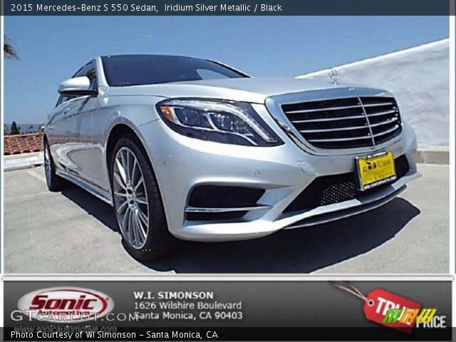 2015 Mercedes-Benz S 550 Sedan in Iridium Silver Metallic