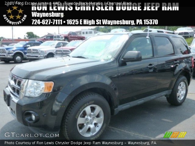 2011 Ford Escape Limited 4WD in Tuxedo Black Metallic
