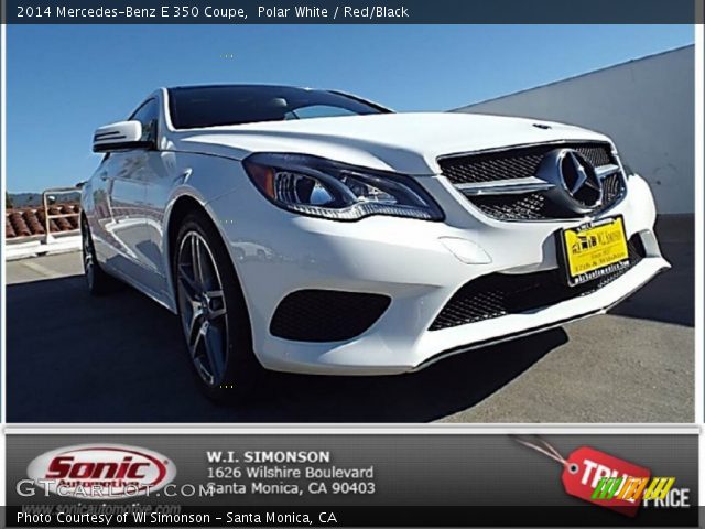 2014 Mercedes-Benz E 350 Coupe in Polar White