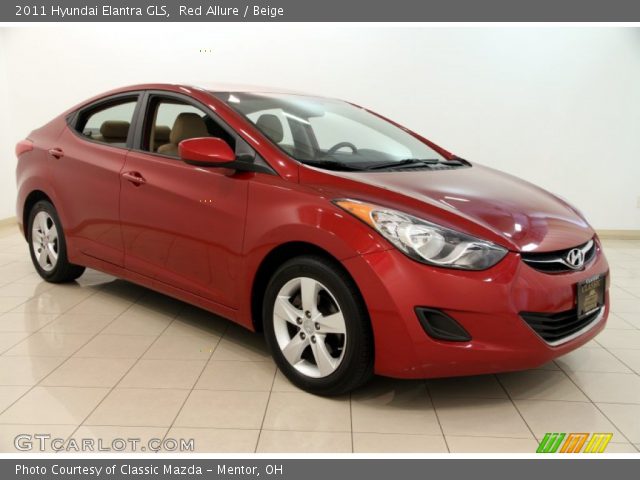 2011 Hyundai Elantra GLS in Red Allure