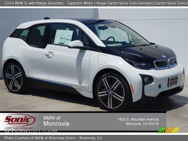2014 BMW i3 with Range Extender in Capparis White