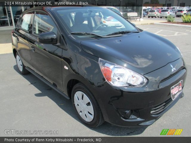 2014 Mitsubishi Mirage DE in Mystic Black