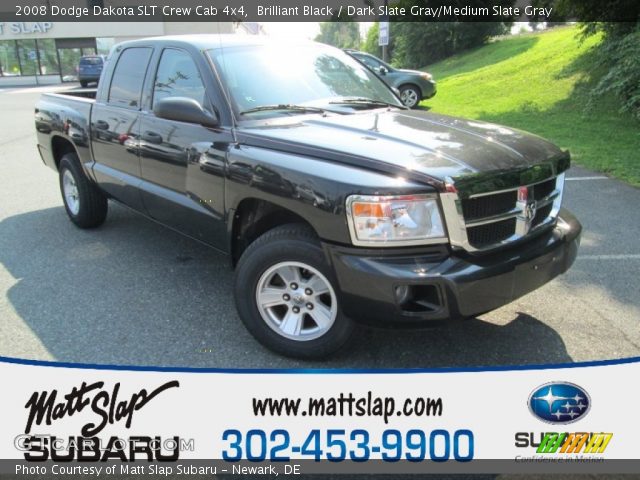 2008 Dodge Dakota SLT Crew Cab 4x4 in Brilliant Black
