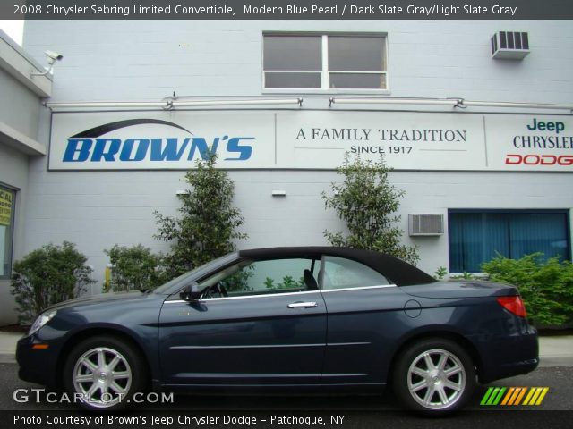 2008 Chrysler Sebring Limited Convertible in Modern Blue Pearl