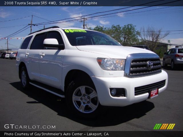 2008 Toyota Sequoia SR5 4WD in Super White
