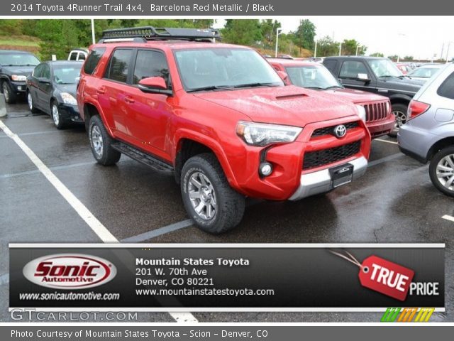 2014 Toyota 4Runner Trail 4x4 in Barcelona Red Metallic