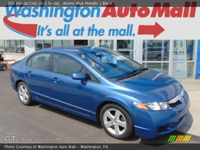 2009 Honda Civic LX-S Sedan in Atomic Blue Metallic