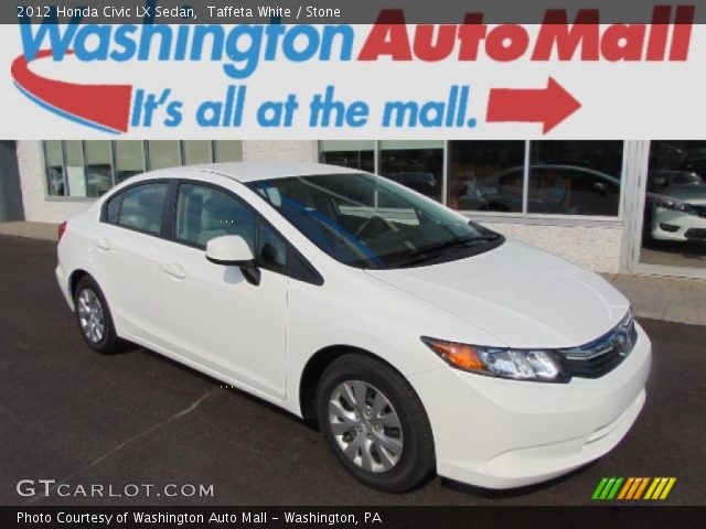 2012 Honda Civic LX Sedan in Taffeta White