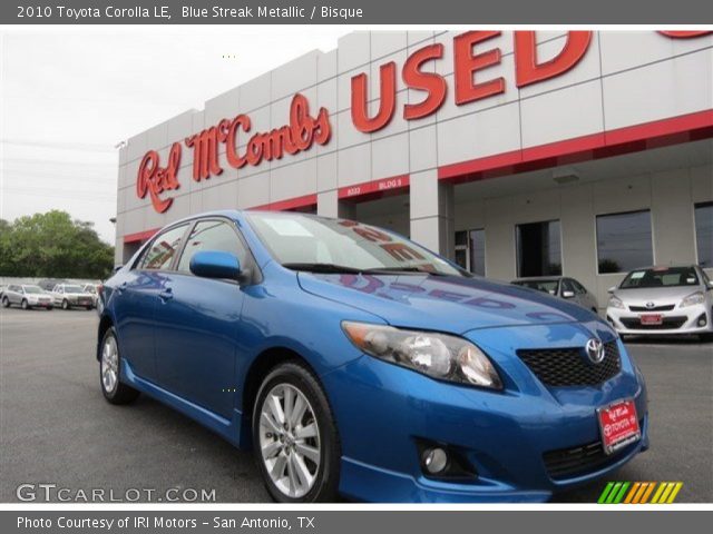 2010 Toyota Corolla LE in Blue Streak Metallic