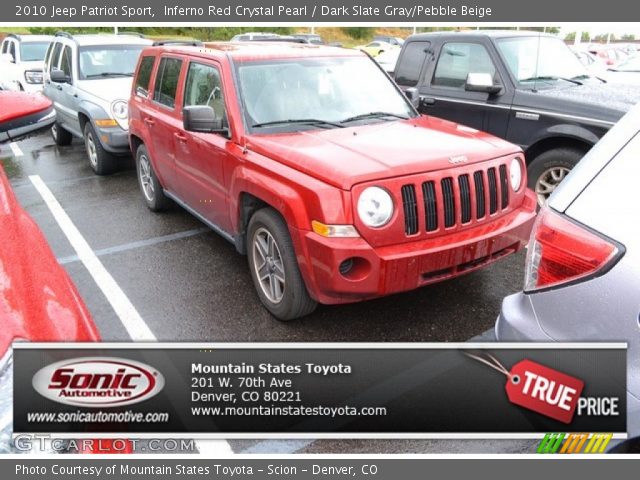 2010 Jeep Patriot Sport in Inferno Red Crystal Pearl