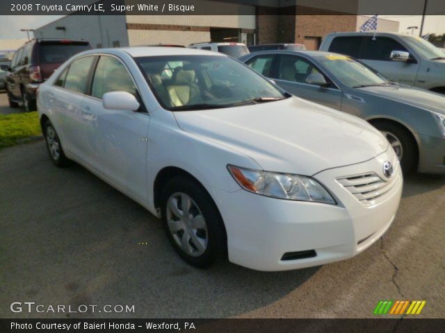 2008 Toyota Camry LE in Super White