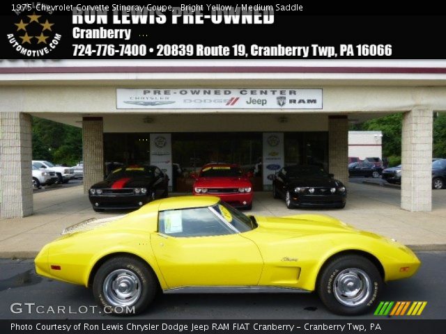 1975 Chevrolet Corvette Stingray Coupe in Bright Yellow