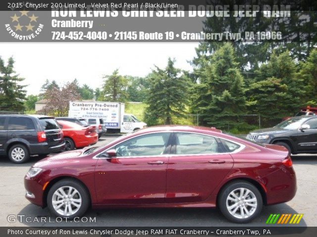 2015 Chrysler 200 Limited in Velvet Red Pearl