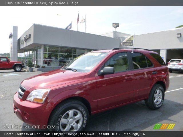 2009 Kia Sorento LX 4x4 in Spicy Red