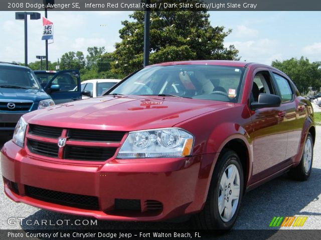2008 Dodge Avenger SE in Inferno Red Crystal Pearl